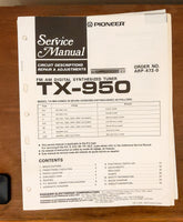 Pioneer TX-950 Tuner Service Manual *Original*