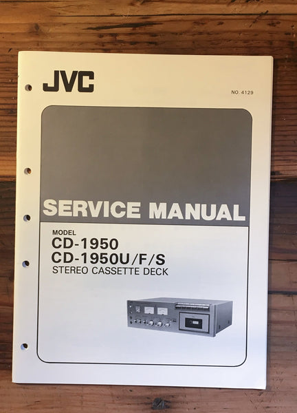 JVC CD-1950 CD-1950U Cassette Service Manual *Original*
