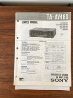 Sony TA-AV480 Amplifier Service Manual *Original*