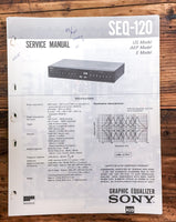 Sony SEQ-120 Equalizer  Service Manual *Original*