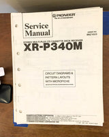 Pioneer XR-P340M Stereo System Service Manual *Original*