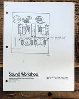 Sound Workshop 421 Headphone Amplifier  Assembly Manual *Original*