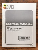 JVC KD-35 Cassette  Service Manual *Original*