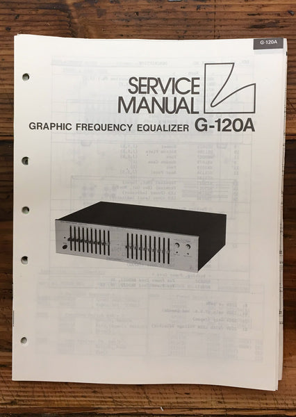 Luxman G-120A G-120 A Equalizer  Service Manual *Original*