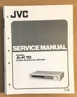 JVC A-K10 Amplifier  Service Manual *Original*