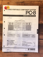 Yamaha PC-8 Stereo Service Manual *Original*