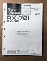 Pioneer RX-721 RX-521 Receiver Service Manual *Original*