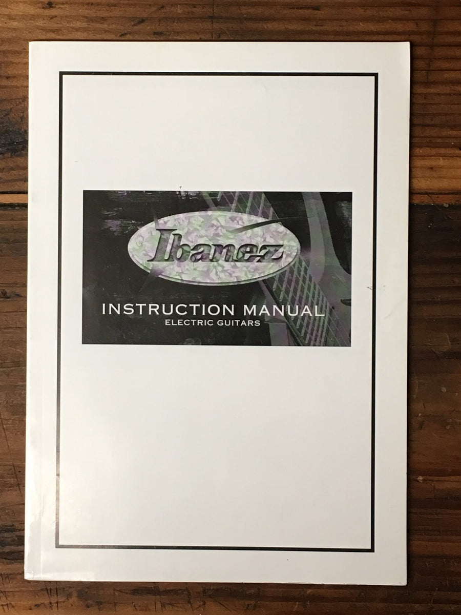 Ibanez Electric Guitar 2007  Owners / User Manual *Original*