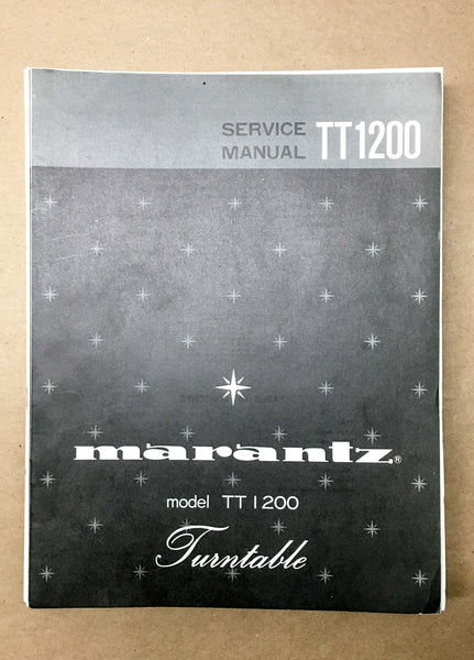 Marantz TT1200 TT-1200 Turntable Service Manual *Original* #1