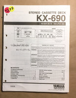 Yamaha KX-690 Cassette  Service Manual *Original*