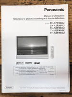 Panasonic TH-37PX60U -42PX60U -50PX60U -59PX60U TV  Owner / User Manual *Original*