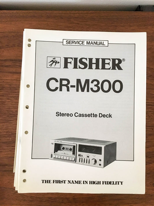 Fisher CR-M300 Cassette Service Manual *Original*