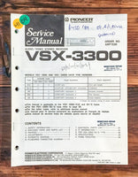 Pioneer VSX-3300 Receiver  Service Manual *Original*