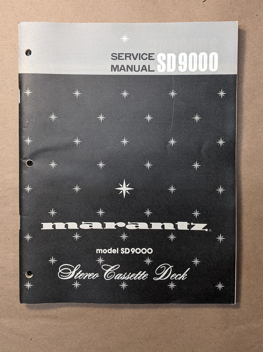*Original* Marantz SD9000 SD-9000 Cassette Service Manual #2