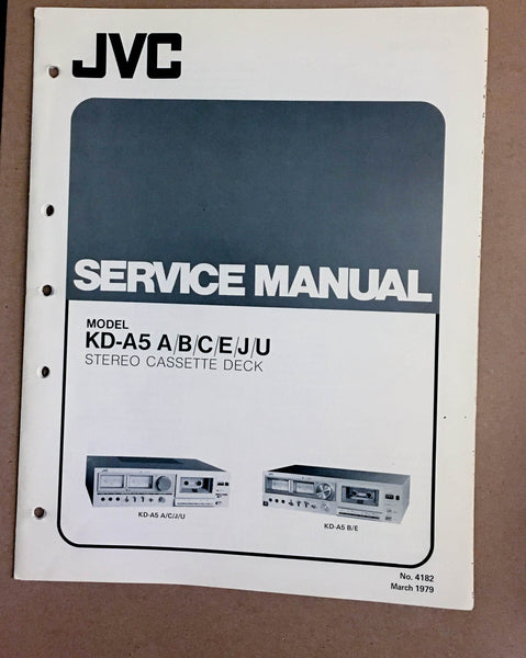 JVC KD-A5  Cassette Deck  Service Manual *Original*