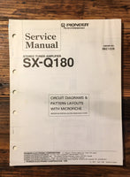 Pioneer SX-Q180 Tuner Amplifier  Service Manual *Original*