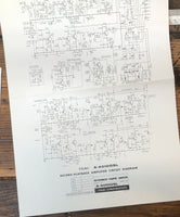 Teac  A-4010GSL Reel to Reel Large Fold Out Schematic *Original*