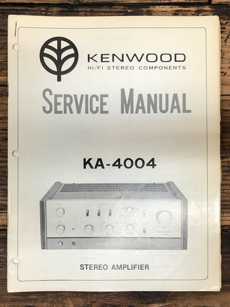 Kenwood KA-4004 Amplifier  Service Manual *Original*