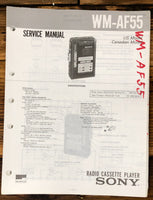 Sony WM-AF55   Service Manual *Original*