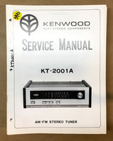 Kenwood KT-2001A Tuner  Service Manual *Original*