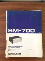 Pioneer SM-700 Amplifier Service Manual *Original*