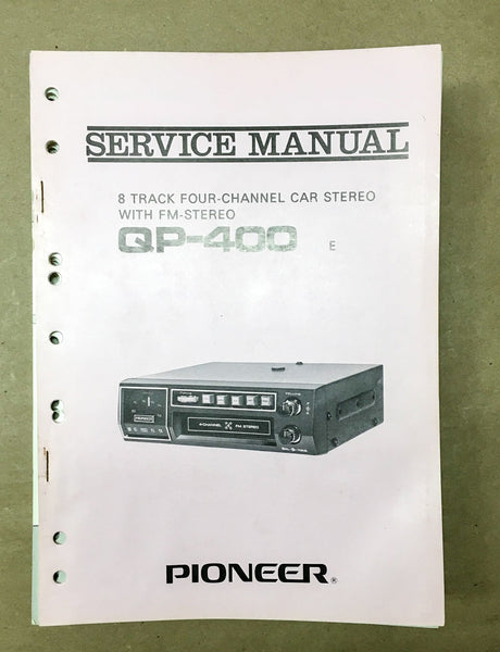 Pioneer QP-400 Service Manual *Original* #2 Service Manual *Original*