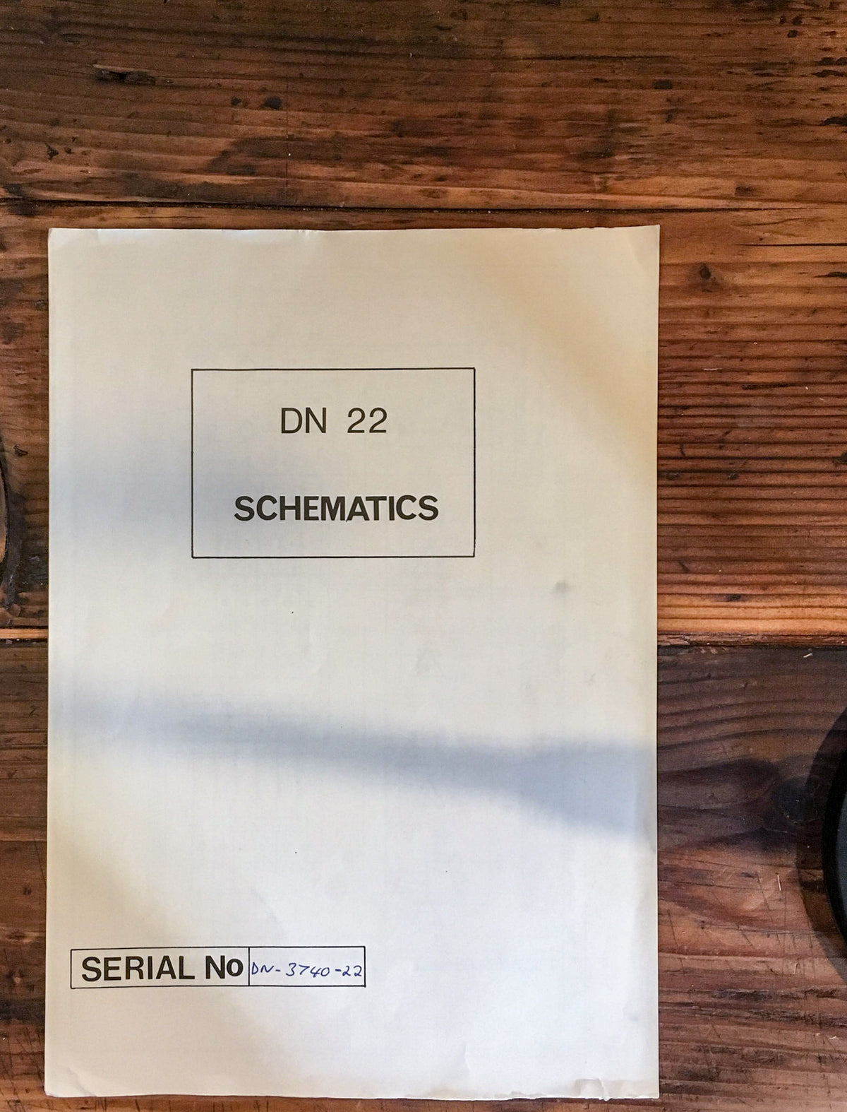 Klark-Teknik Model DN22 DN 22 Equalizer Schematic Manual *Original*
