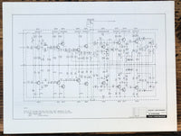 Teac A-2300SD Reel to Reel  Fold Out Schematic *Original*