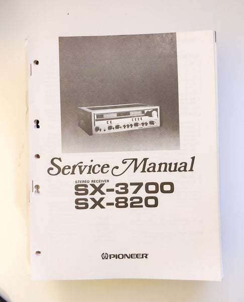 Pioneer SX-3700 SX-820 Receiver Service Manual *Original*