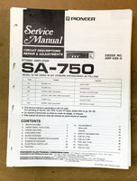 Pioneer SA-750 Amplifier Service Manual *Original*