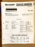 Sharp RT-150 Cassette Deck  Service Manual *Original*