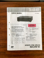 Sony TA-AX401 Amplifier Service Manual *Original*