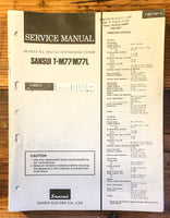 Sansui T-M77 T-M77L Tuner Service Manual *Original*