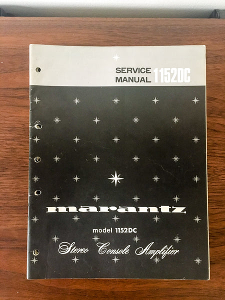 Marantz Model 1152DC 1152 DC Amplifier Service Manual *Original*