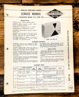 Philco Ford T-7X Code 128 Radio Service Manual *Original*