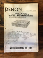 Denon PMA-530 MK II Amplifier Service Manual Supplement *Original*