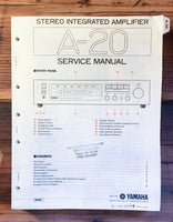 Yamaha A-20 Amplifier Service Manual *Original*