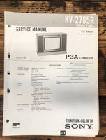 Sony KV-2785R TV  Service Manual *Original*