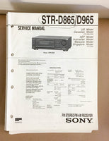 Sony STR-D865 STR-D965 Receiver  Service Manual *Original*
