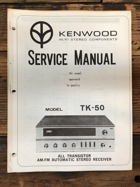 Kenwood TK-50 Receiver  Service Manual *Original*