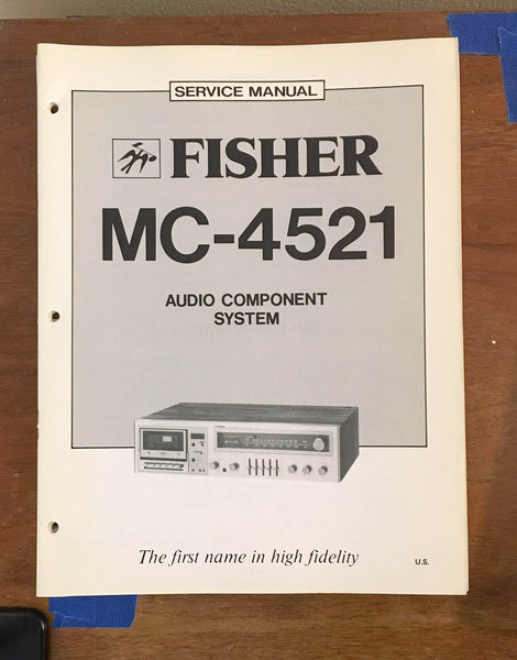 Fisher MC-4521 / MC4521 Stereo System Service Manual *Original*