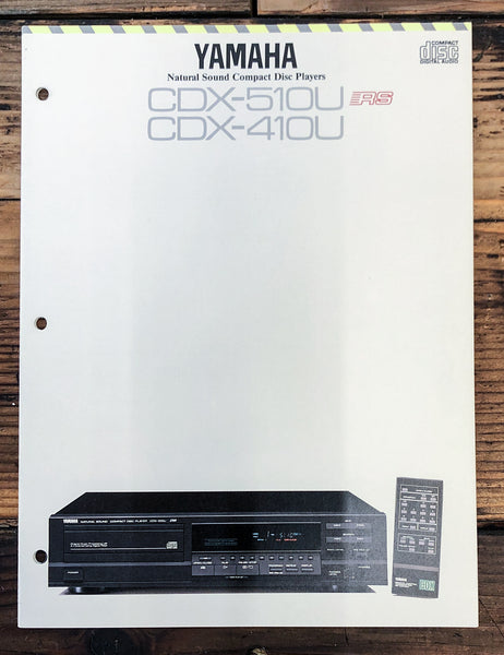 Yamaha CDX-510U CDX-410U CD Player 3pg  Dealer Brochure *Orig*