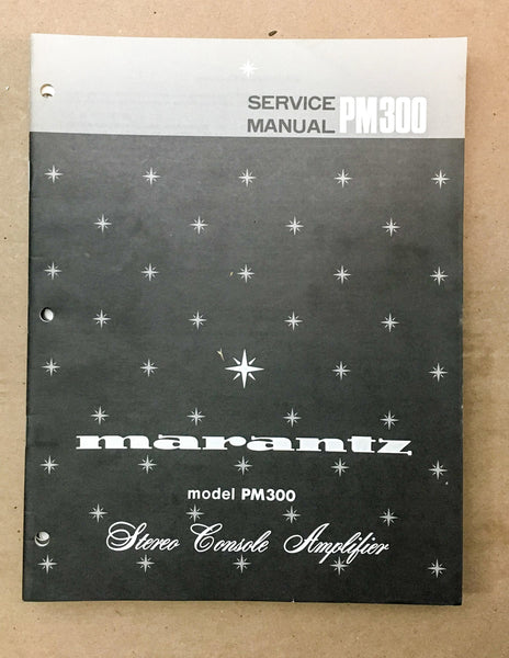 Marantz PM-300 Preamp / Preamplifier Service Manual *Original*
