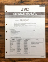 JVC R-X400B RX 400B Receiver  Supplementary Service Manual *Original*