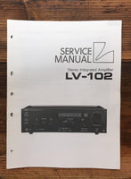 Luxman LV-102 Integrated Amplifier  Service Manual *Original*