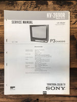 Sony KV-2690R TV  Service Manual *Original*