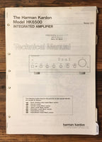 Harman Kardon HK 6500 HK-6500 Amplifier Service Manual *Original*