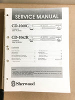 Sherwood CD-1060C CD-1062R CD Player  Service Manual *Original*