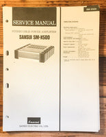 Sansui SM-X500 Car Amplifier Service Manual *Original*