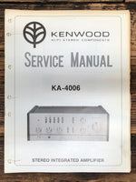 Kenwood KA-4006 Amplifier  Service Manual *Original*